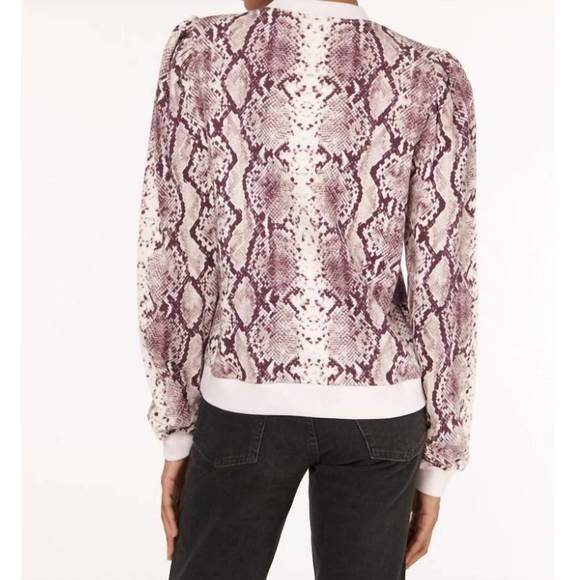 NEW CAMI NYC roberta sweatshirt in berry snake - Picture 3 of 3